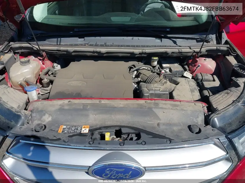 2015 FORD EDGE VIN 2FMTK4J82FBB63674 — фото 10