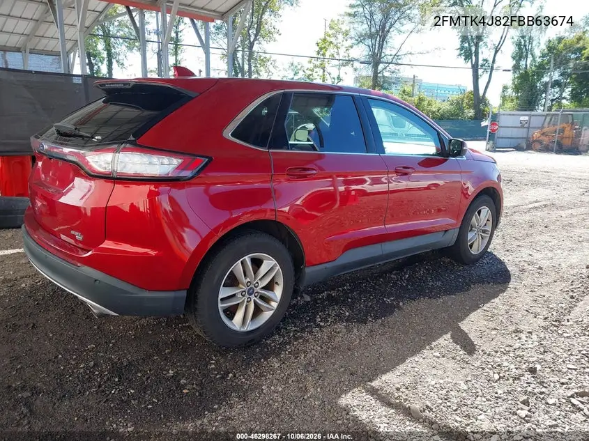 2015 FORD EDGE VIN 2FMTK4J82FBB63674 — фото 4