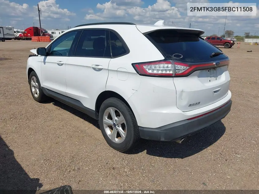 2015 FORD EDGE VIN 2FMTK3G85FBC11508 — фото 3