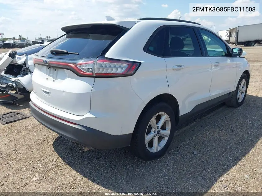 2015 FORD EDGE VIN 2FMTK3G85FBC11508 — фото 4