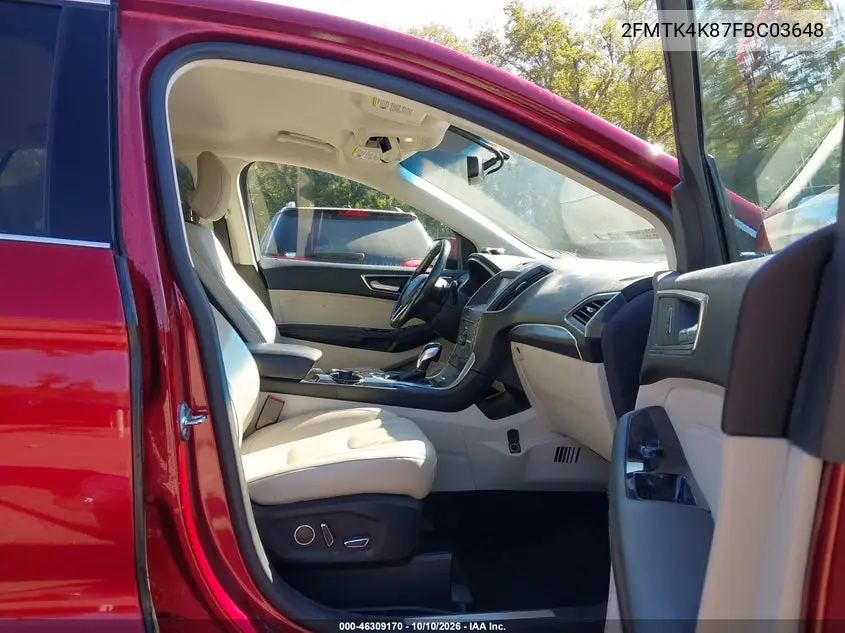2015 FORD EDGE VIN 2FMTK4K87FBC03648 — фото 5