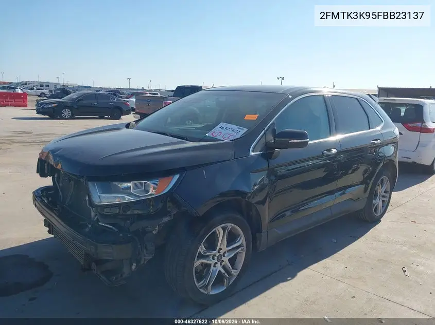2015 FORD EDGE VIN 2FMTK3K95FBB23137 — фото 2