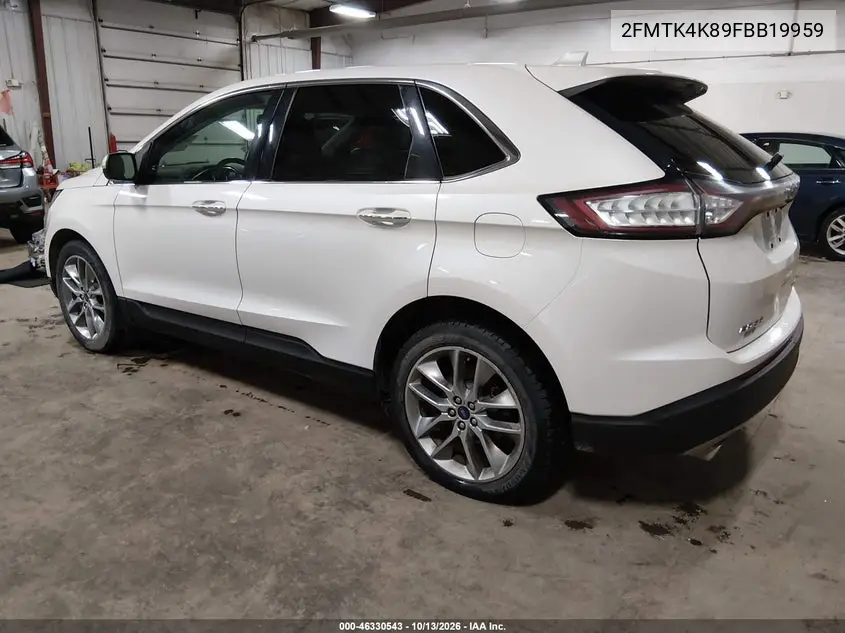 2015 FORD EDGE VIN 2FMTK4K89FBB19959 — фото 3