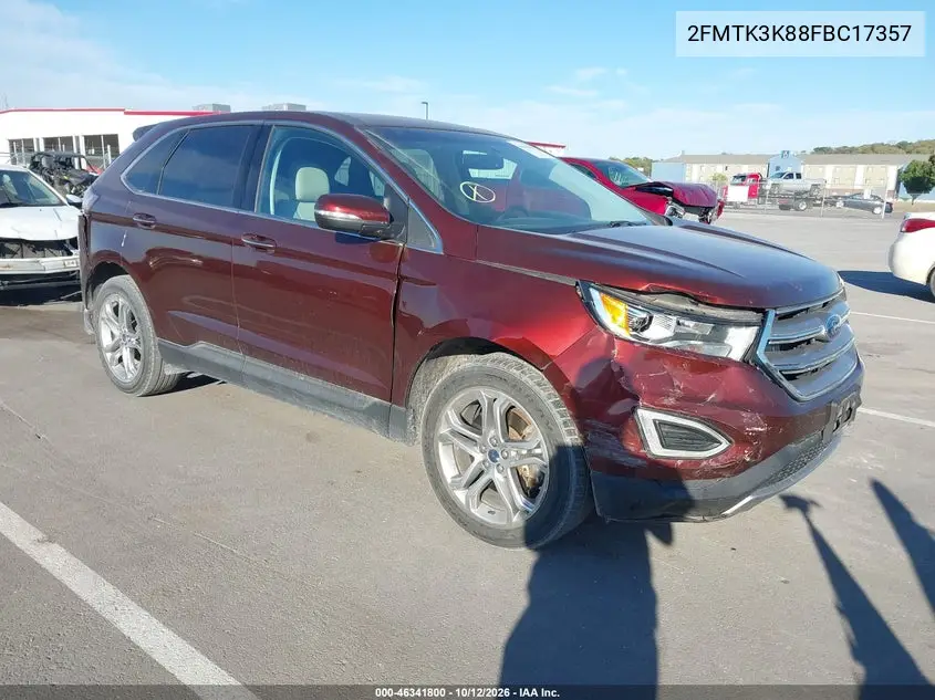 FORD EDGE 2015, VIN 2FMTK3K88FBC17357