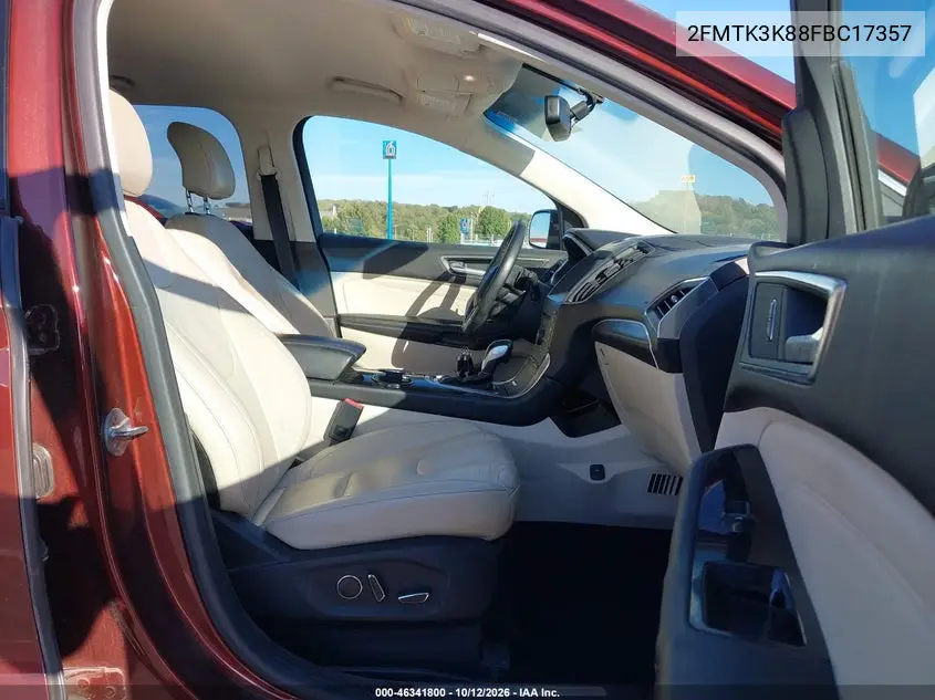 2015 FORD EDGE VIN 2FMTK3K88FBC17357 — фото 5