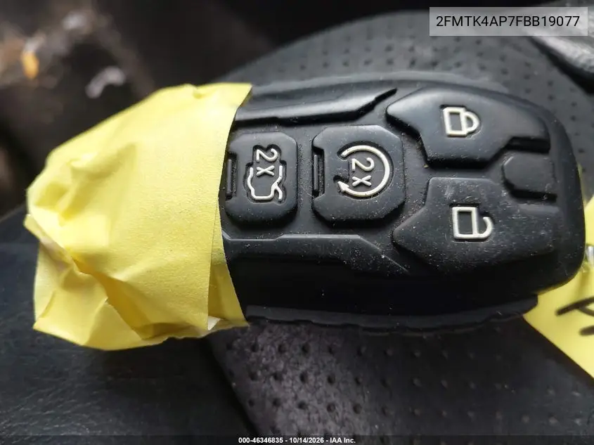 2015 FORD EDGE VIN 2FMTK4AP7FBB19077 — фото 11