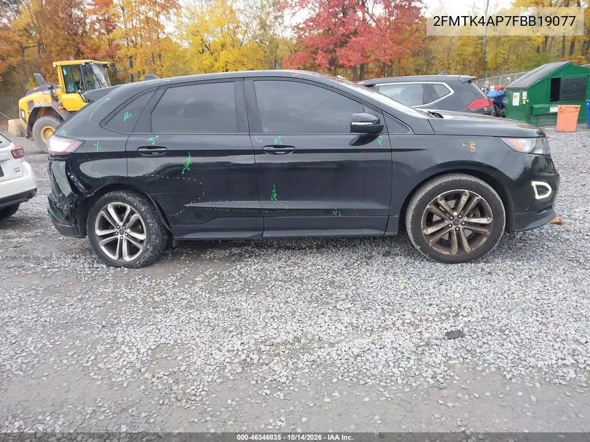 2015 FORD EDGE VIN 2FMTK4AP7FBB19077 — фото 13