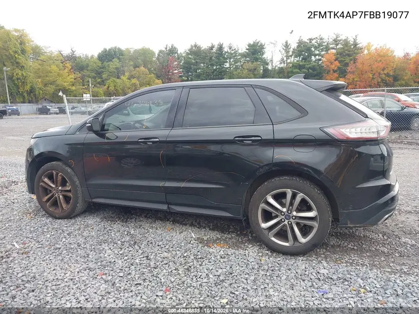 2015 FORD EDGE VIN 2FMTK4AP7FBB19077 — фото 14