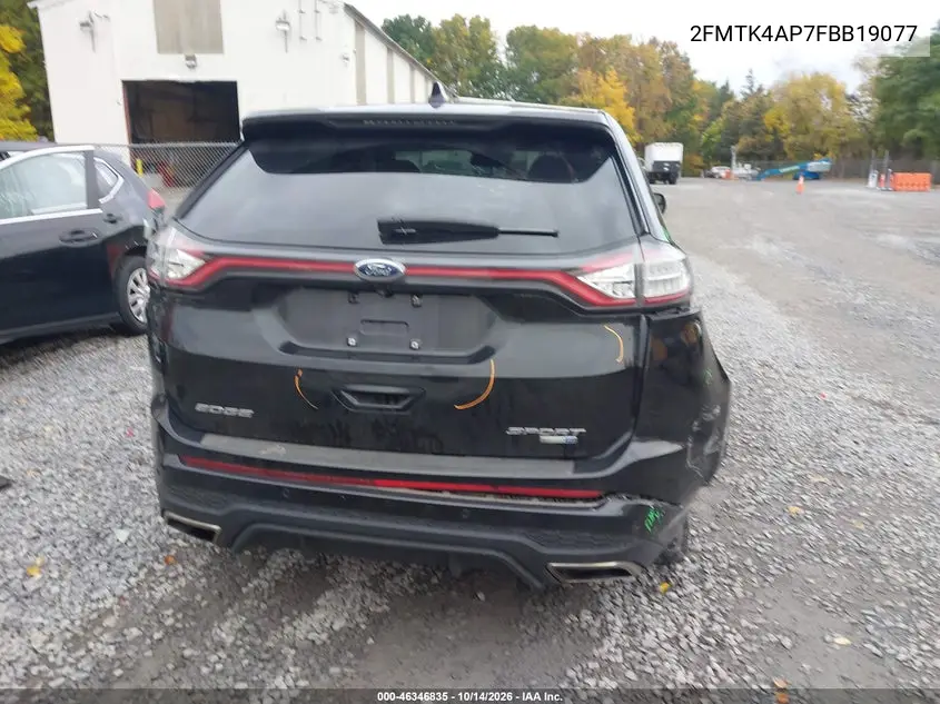 2015 FORD EDGE VIN 2FMTK4AP7FBB19077 — фото 16
