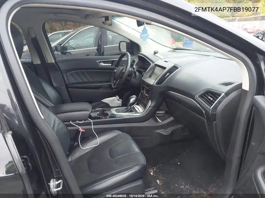 2015 FORD EDGE VIN 2FMTK4AP7FBB19077 — фото 5