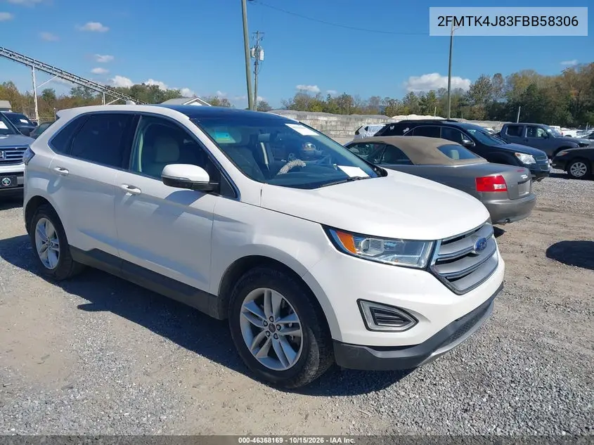 FORD EDGE 2015, VIN 2FMTK4J83FBB58306