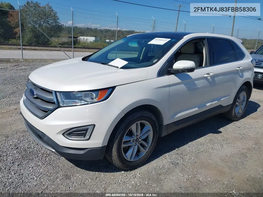 2015 FORD EDGE VIN 2FMTK4J83FBB58306 — фото 2