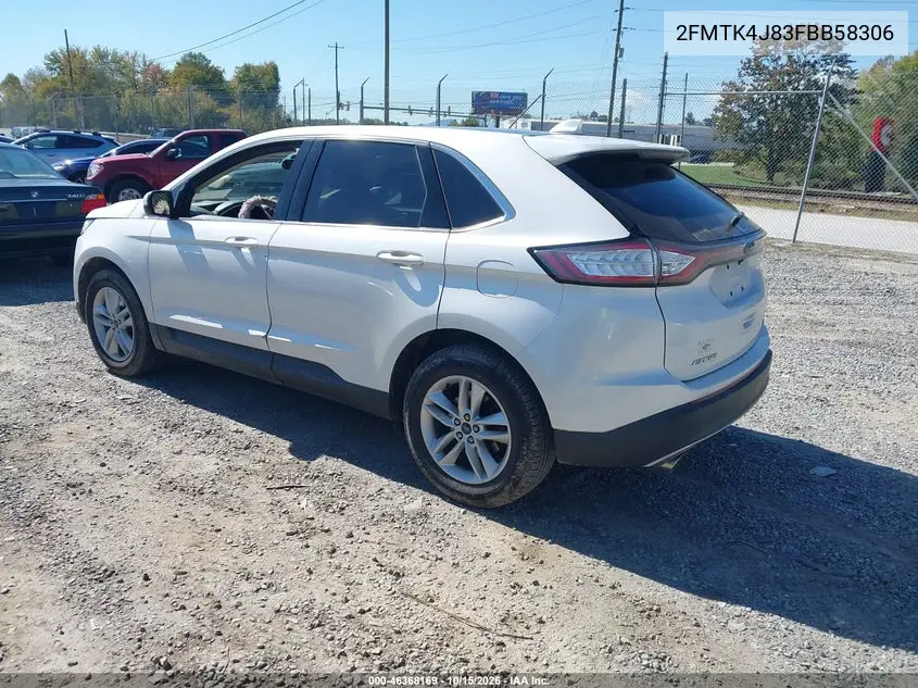 2015 FORD EDGE VIN 2FMTK4J83FBB58306 — фото 3