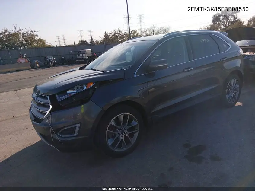 2015 FORD EDGE VIN 2FMTK3K85FBB08550 — фото 2
