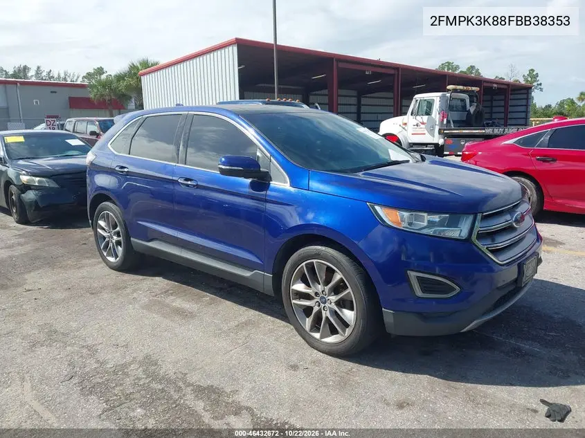 FORD EDGE 2015, VIN 2FMPK3K88FBB38353