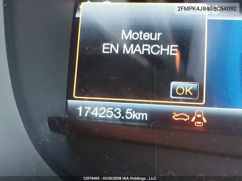 2016 FORD EDGE VIN 2FMPK4J84GBC54092 — фото 15