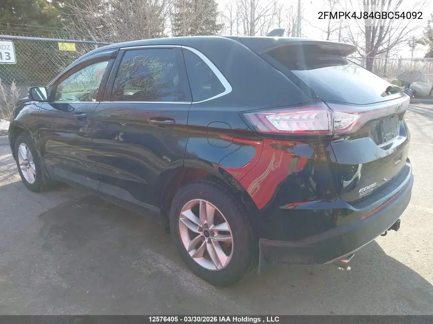 2016 FORD EDGE VIN 2FMPK4J84GBC54092 — фото 3