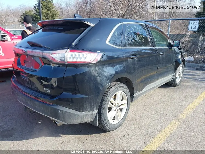 2016 FORD EDGE VIN 2FMPK4J84GBC54092 — фото 4