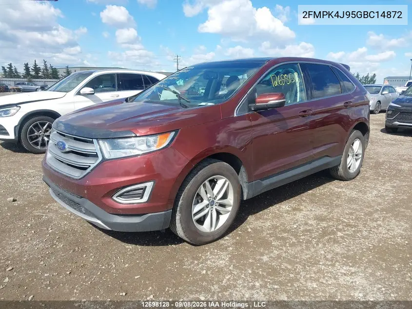 2016 FORD EDGE VIN 2FMPK4J95GBC14872 — фото 2