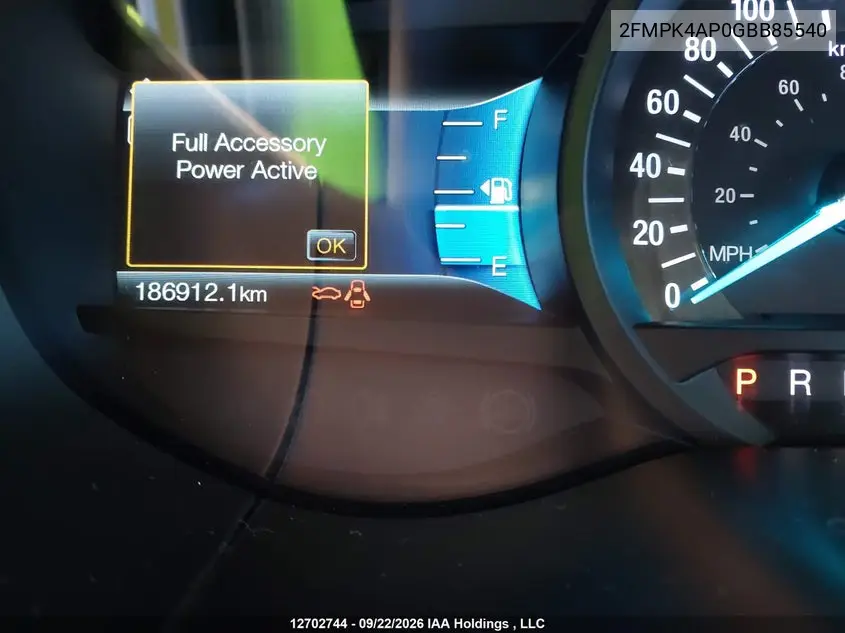2016 FORD EDGE VIN 2FMPK4AP0GBB85540 — фото 14