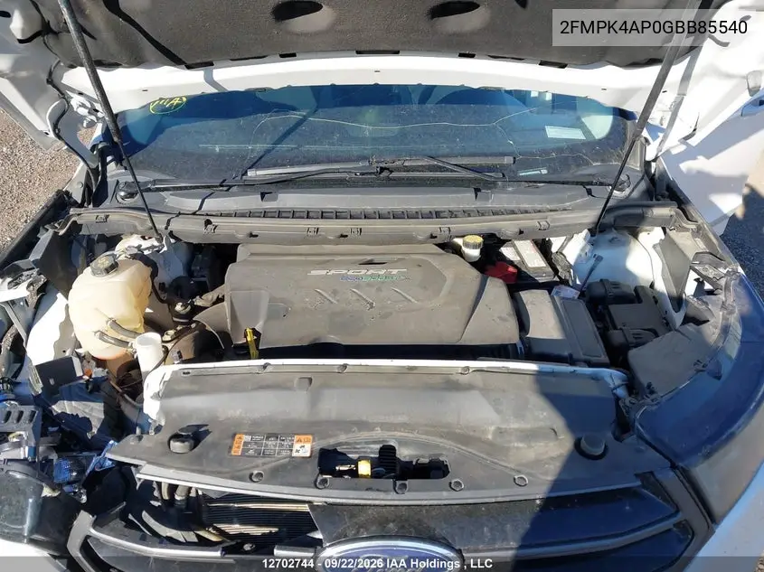 2016 FORD EDGE VIN 2FMPK4AP0GBB85540 — фото 9