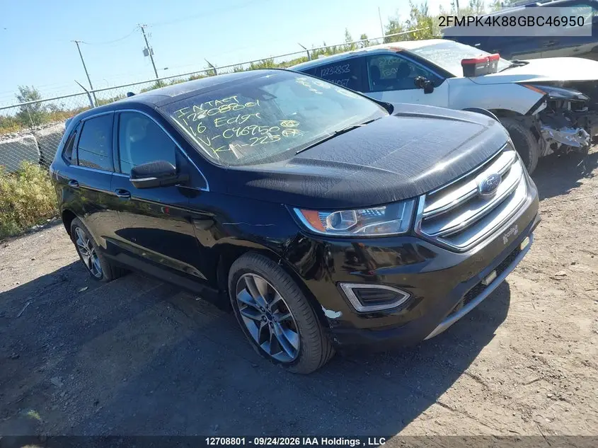 2016 FORD EDGE VIN 2FMPK4K88GBC46950 — фото 2