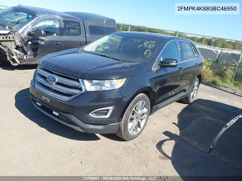 2016 FORD EDGE VIN 2FMPK4K88GBC46950 — фото 3