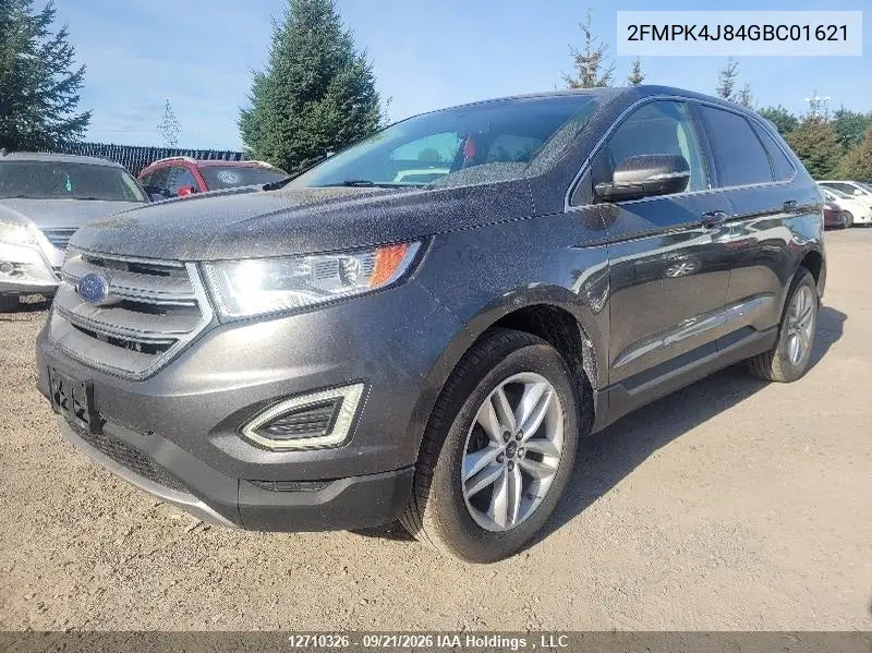 2016 FORD EDGE VIN 2FMPK4J84GBC01621 — фото 2