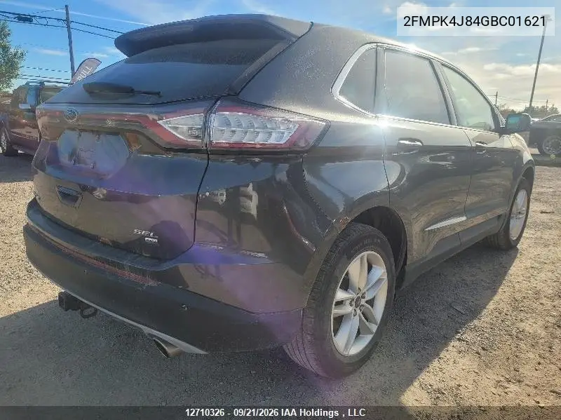 2016 FORD EDGE VIN 2FMPK4J84GBC01621 — фото 4