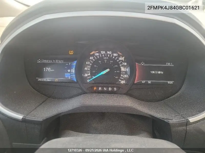 2016 FORD EDGE VIN 2FMPK4J84GBC01621 — фото 7