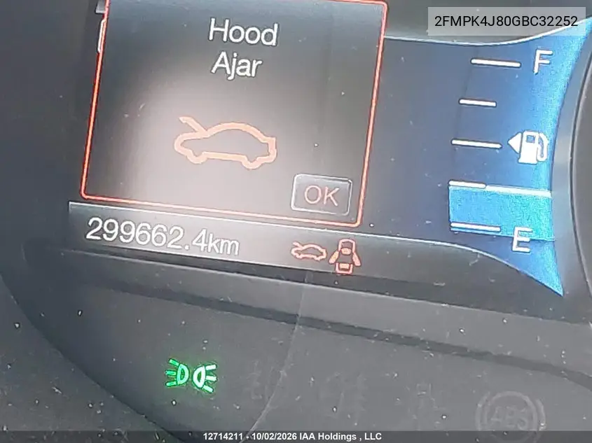 2016 FORD EDGE VIN 2FMPK4J80GBC32252 — фото 15