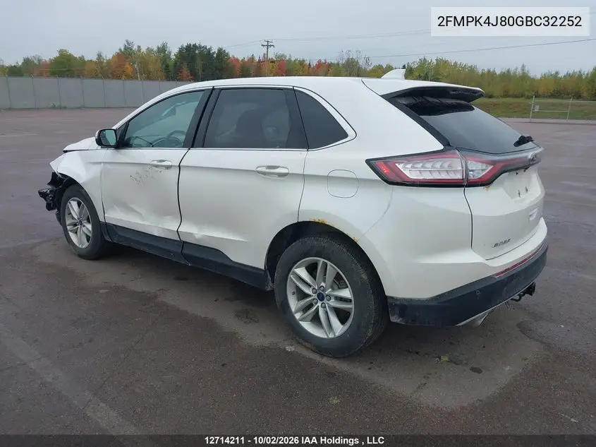 2016 FORD EDGE VIN 2FMPK4J80GBC32252 — фото 3