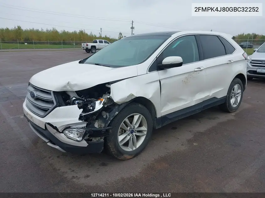2016 FORD EDGE VIN 2FMPK4J80GBC32252 — фото 6