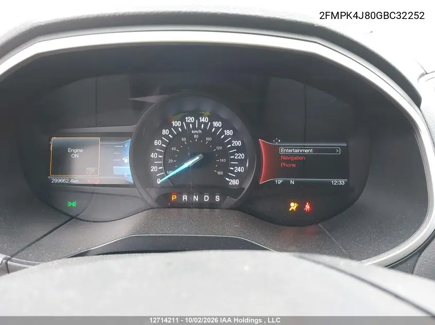 2016 FORD EDGE VIN 2FMPK4J80GBC32252 — фото 7