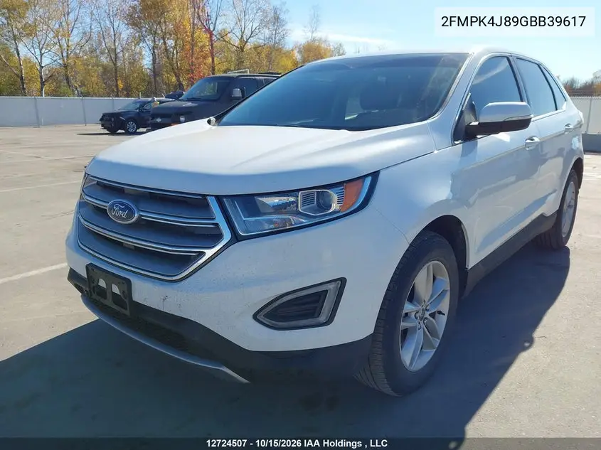 2016 FORD EDGE VIN 2FMPK4J89GBB39617 — фото 2