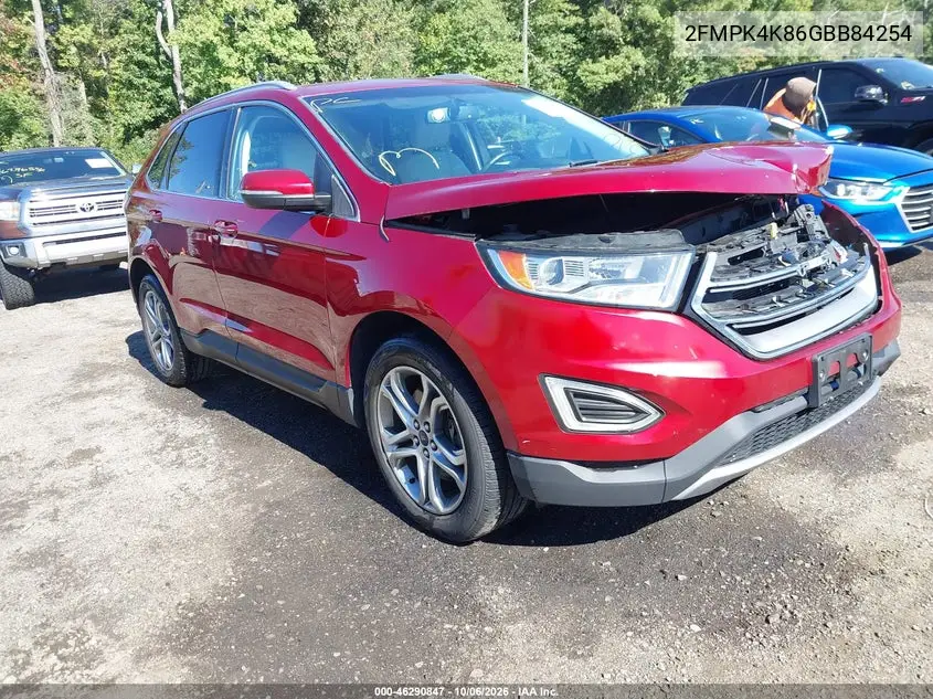 FORD EDGE 2016, VIN 2FMPK4K86GBB84254