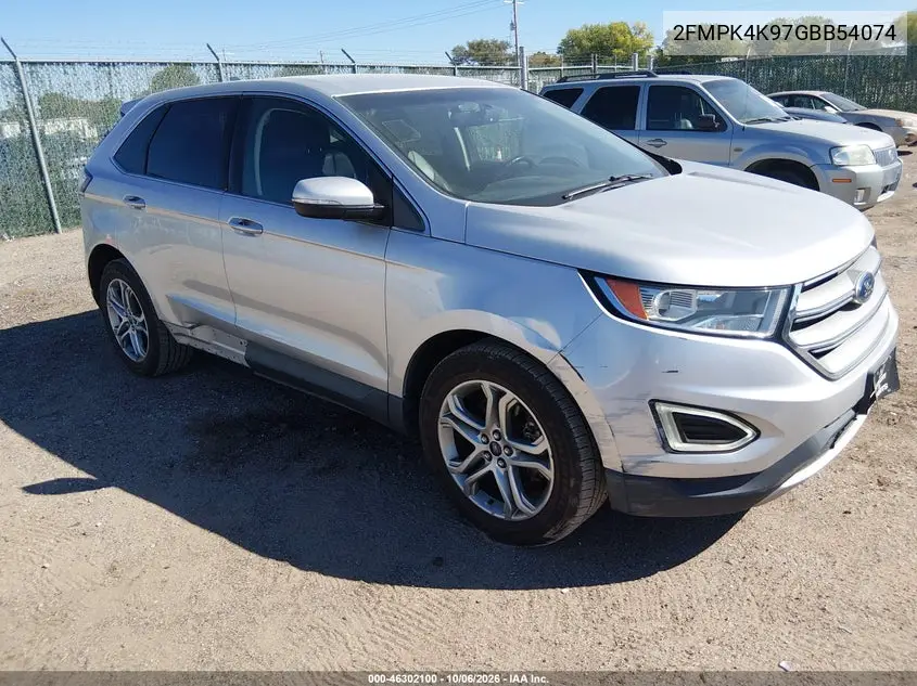 FORD EDGE 2016, VIN 2FMPK4K97GBB54074