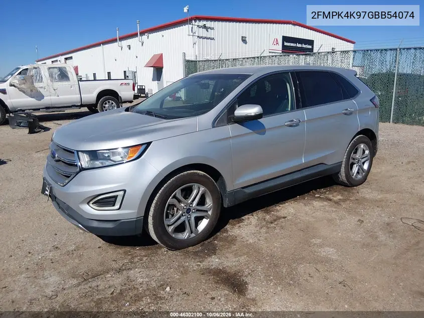 2016 FORD EDGE VIN 2FMPK4K97GBB54074 — фото 2