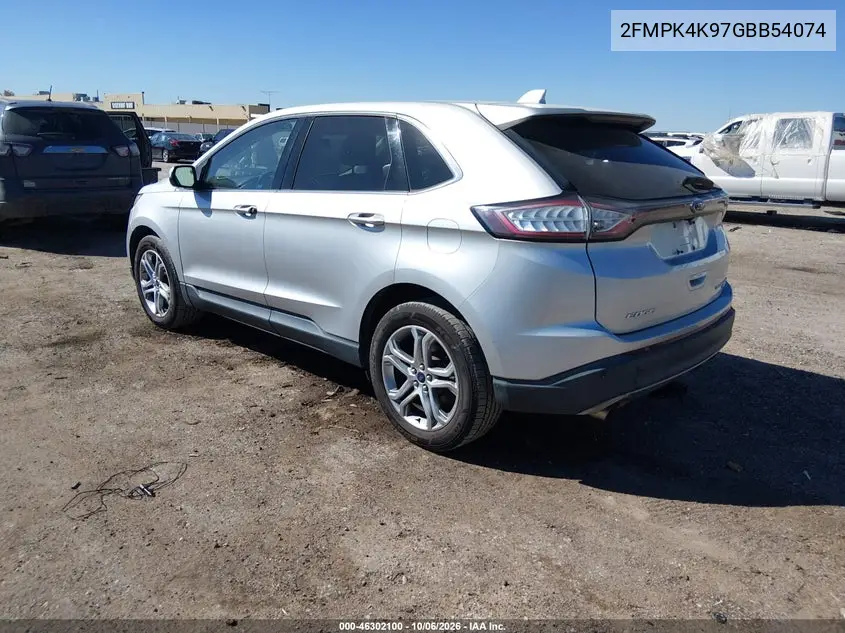 2016 FORD EDGE VIN 2FMPK4K97GBB54074 — фото 3