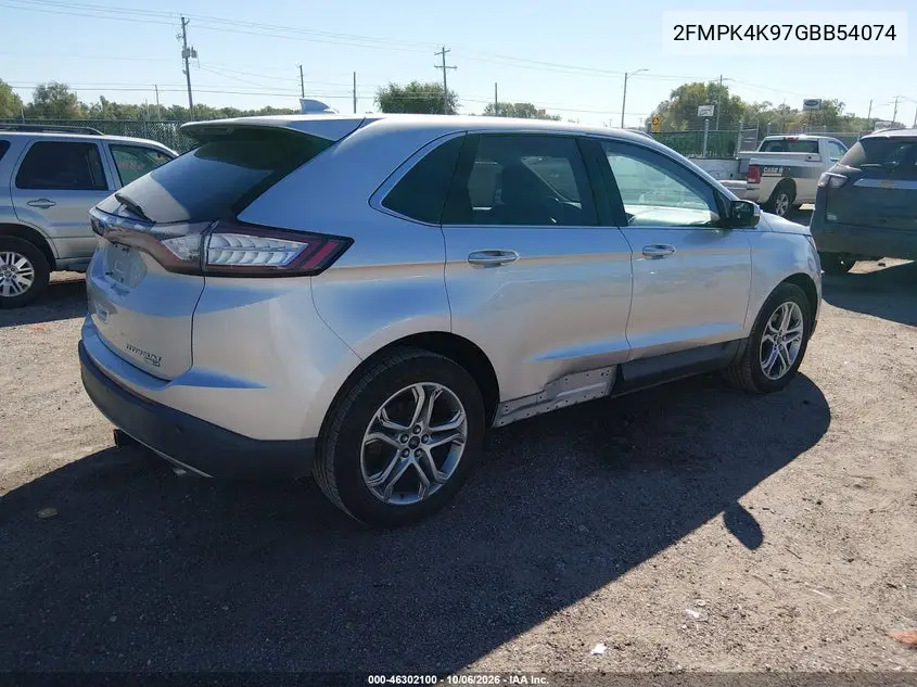 2016 FORD EDGE VIN 2FMPK4K97GBB54074 — фото 4