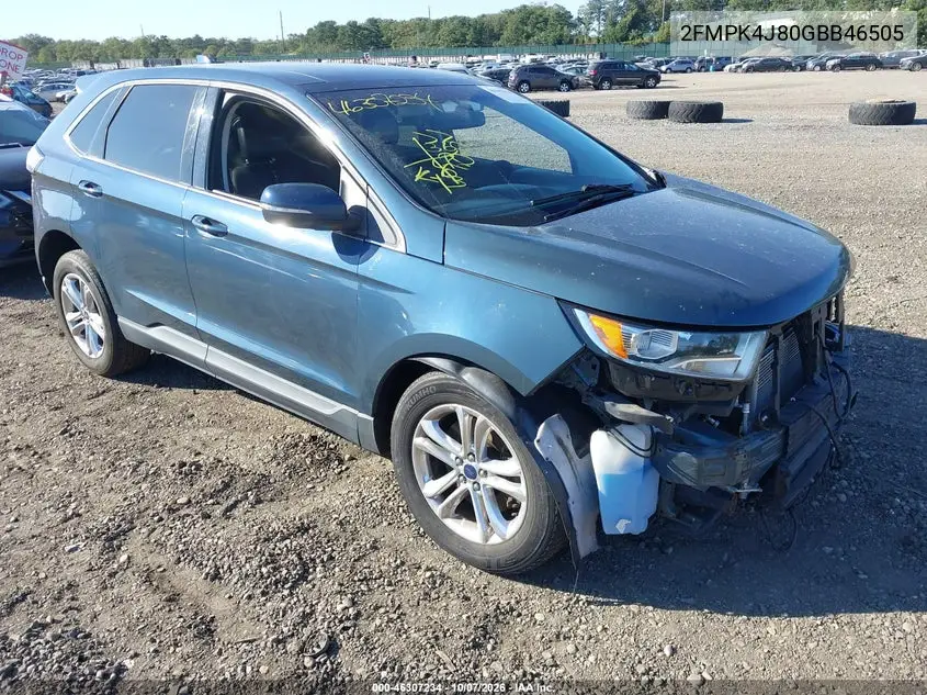 FORD EDGE 2016, VIN 2FMPK4J80GBB46505