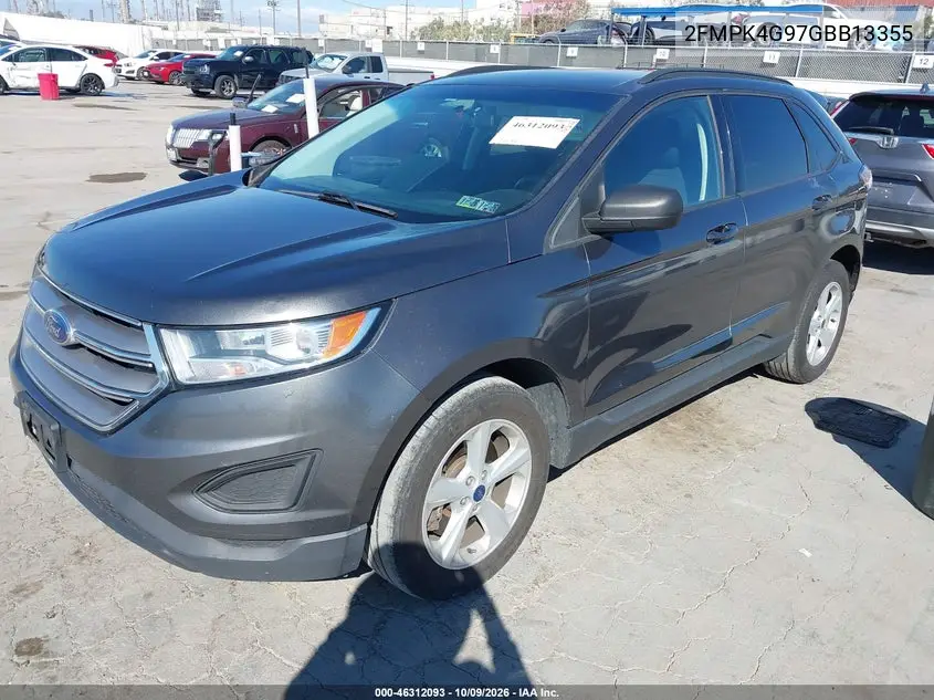 2016 FORD EDGE VIN 2FMPK4G97GBB13355 — фото 2