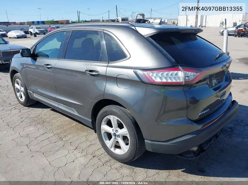 2016 FORD EDGE VIN 2FMPK4G97GBB13355 — фото 3