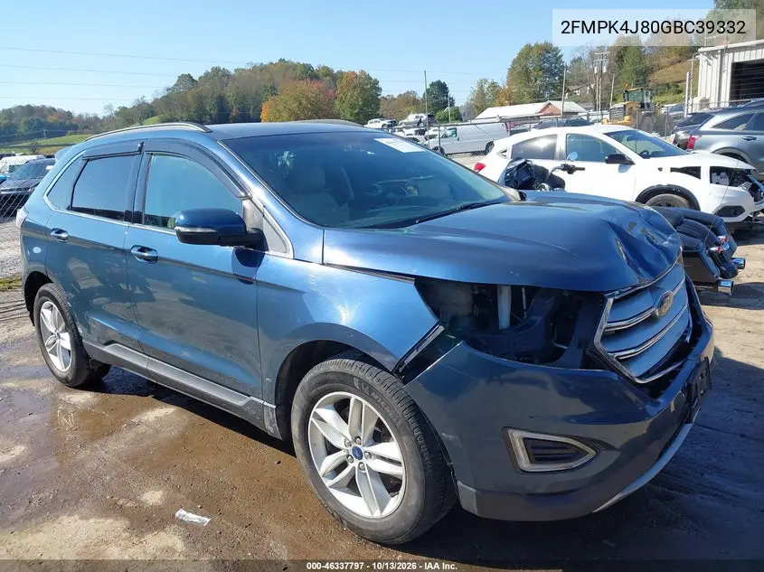 FORD EDGE 2016, VIN 2FMPK4J80GBC39332