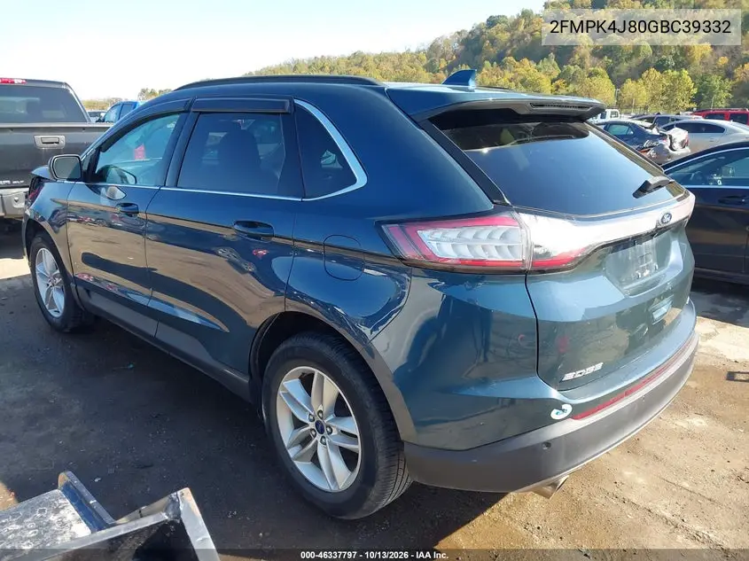 2016 FORD EDGE VIN 2FMPK4J80GBC39332 — фото 3