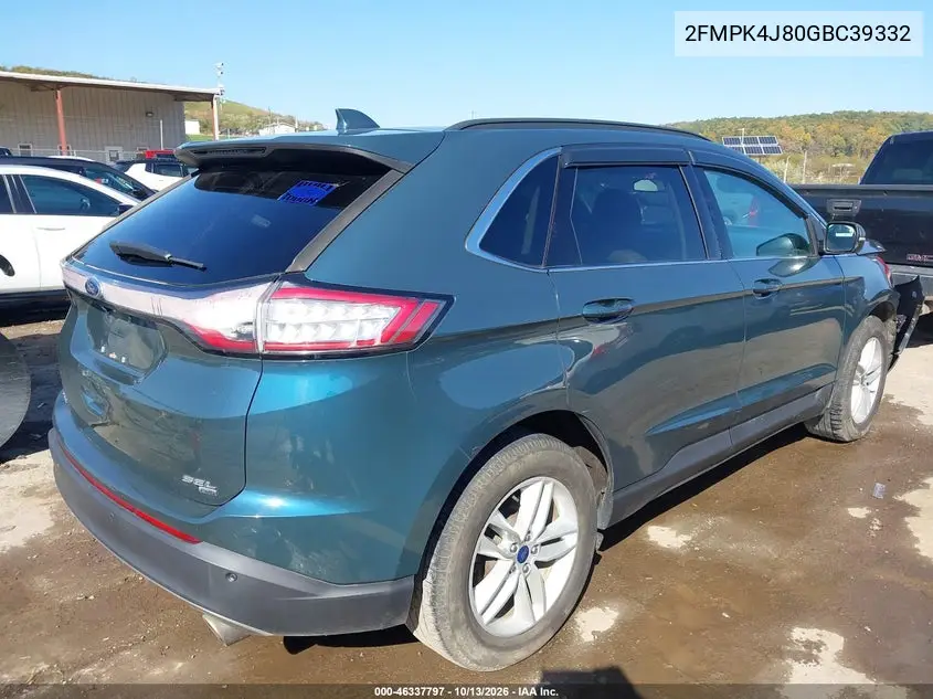 2016 FORD EDGE VIN 2FMPK4J80GBC39332 — фото 4