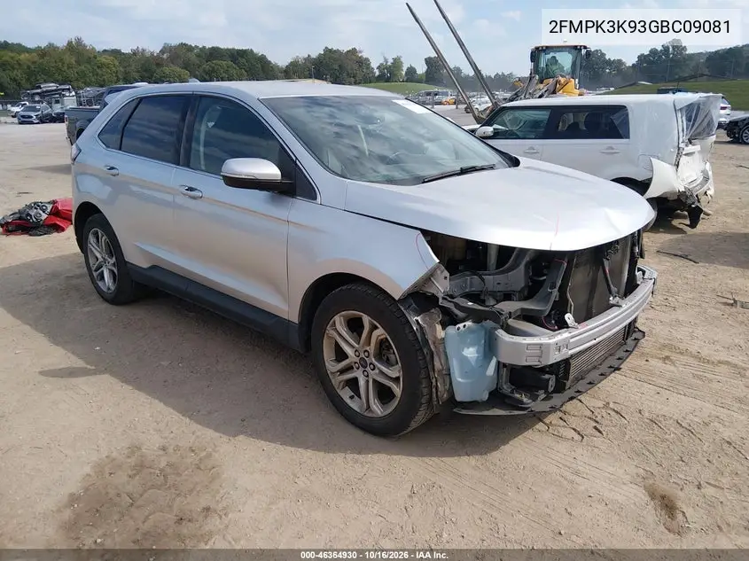 FORD EDGE 2016, VIN 2FMPK3K93GBC09081