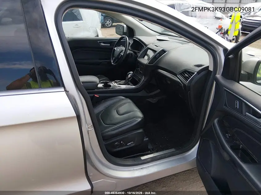 2016 FORD EDGE VIN 2FMPK3K93GBC09081 — фото 5