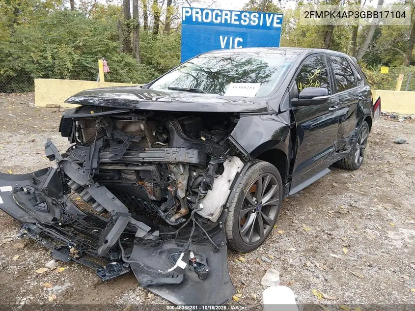 2016 FORD EDGE VIN 2FMPK4AP3GBB17104 — фото 2