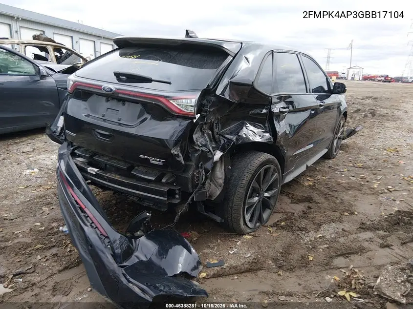 2016 FORD EDGE VIN 2FMPK4AP3GBB17104 — фото 4